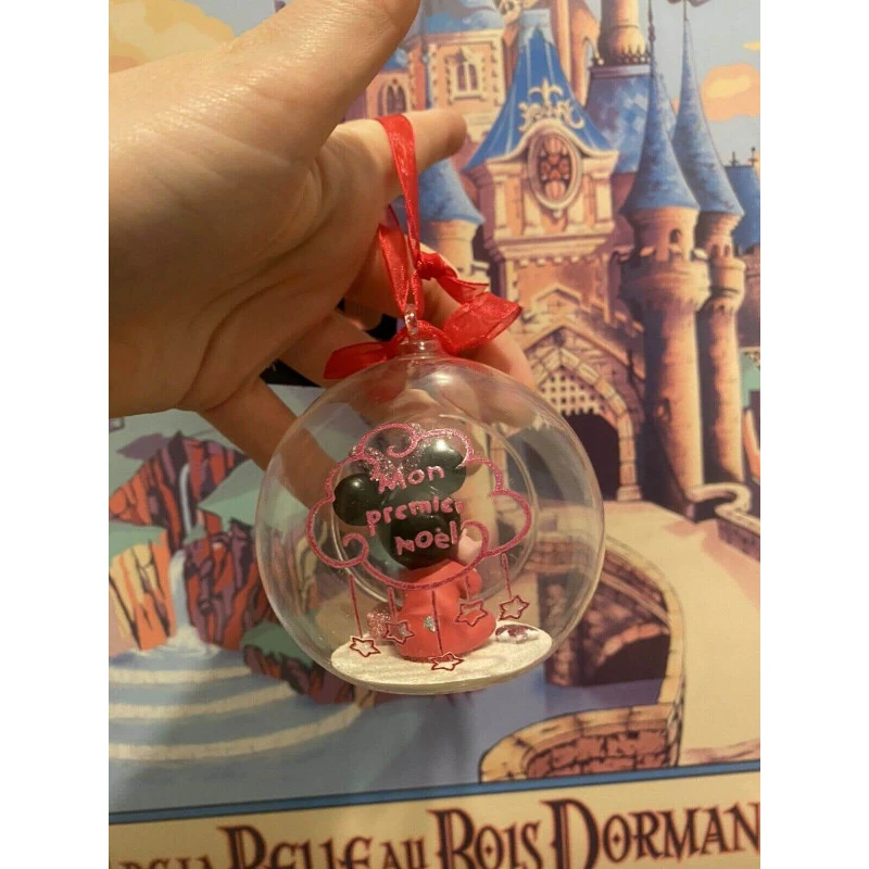 Boule De Noël "Mon Premier Noël" Minnie Disneyland Paris 2 Boule De Noël "Mon Premier Noël" Minnie Disneyland Paris – Image 2
