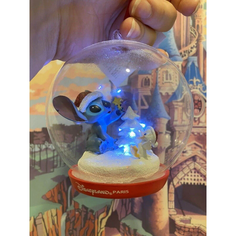 Boule De Noël Stitch Et Son Canard Lumineuse Disneyland Paris 1 Boule De Noël Stitch Et Son Canard Lumineuse Disneyland Paris