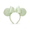 Disney Parks Mint Green Sequin Minnie Ears W/ Bow Headband New