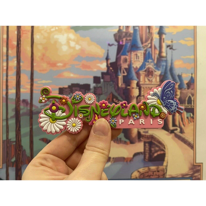 Magnet Disneyland Paris "Fleurs" Rose 1 Magnet Disneyland Paris "Fleurs" Rose