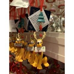 Ornement De Noël Pluto Lettre Au Père Noël Disneyland Paris