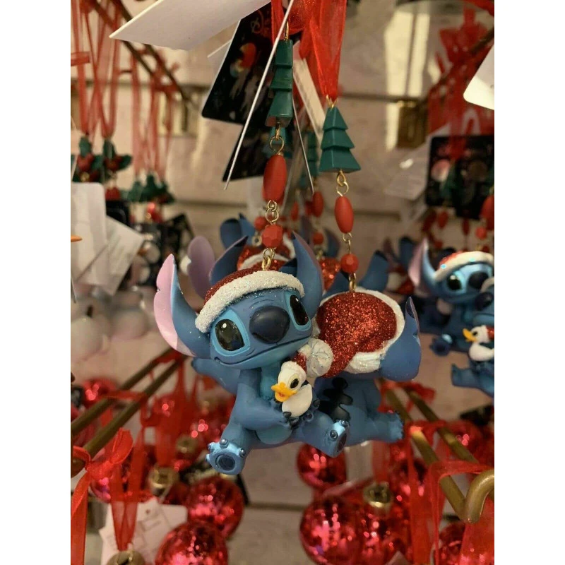 Ornement De Noël Stitch Avec Son Canard Disneyland Paris 1 Ornement De Noël Stitch Avec Son Canard Disneyland Paris