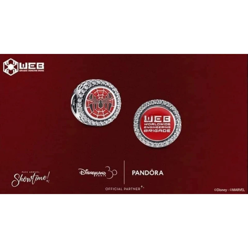 Pandora Spiderman WEB Exclusif Disneyland Paris 1 Pandora Spiderman WEB Exclusif Disneyland Paris